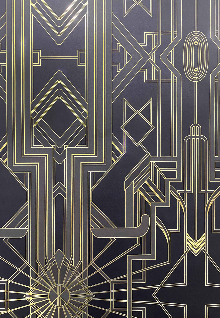 Black and Gold Art Deco