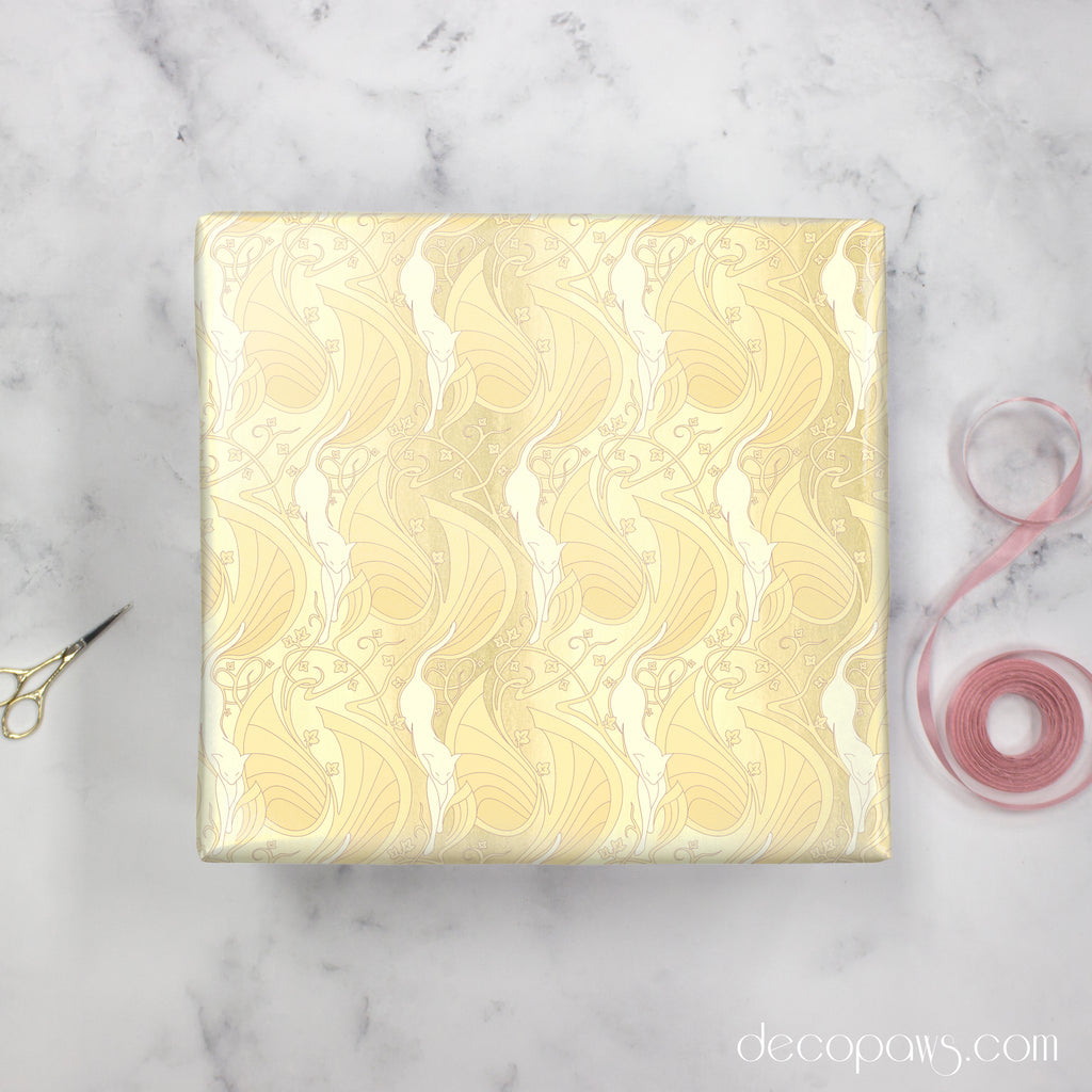 Mew-Veau Wrapping Paper Laguna Yellow