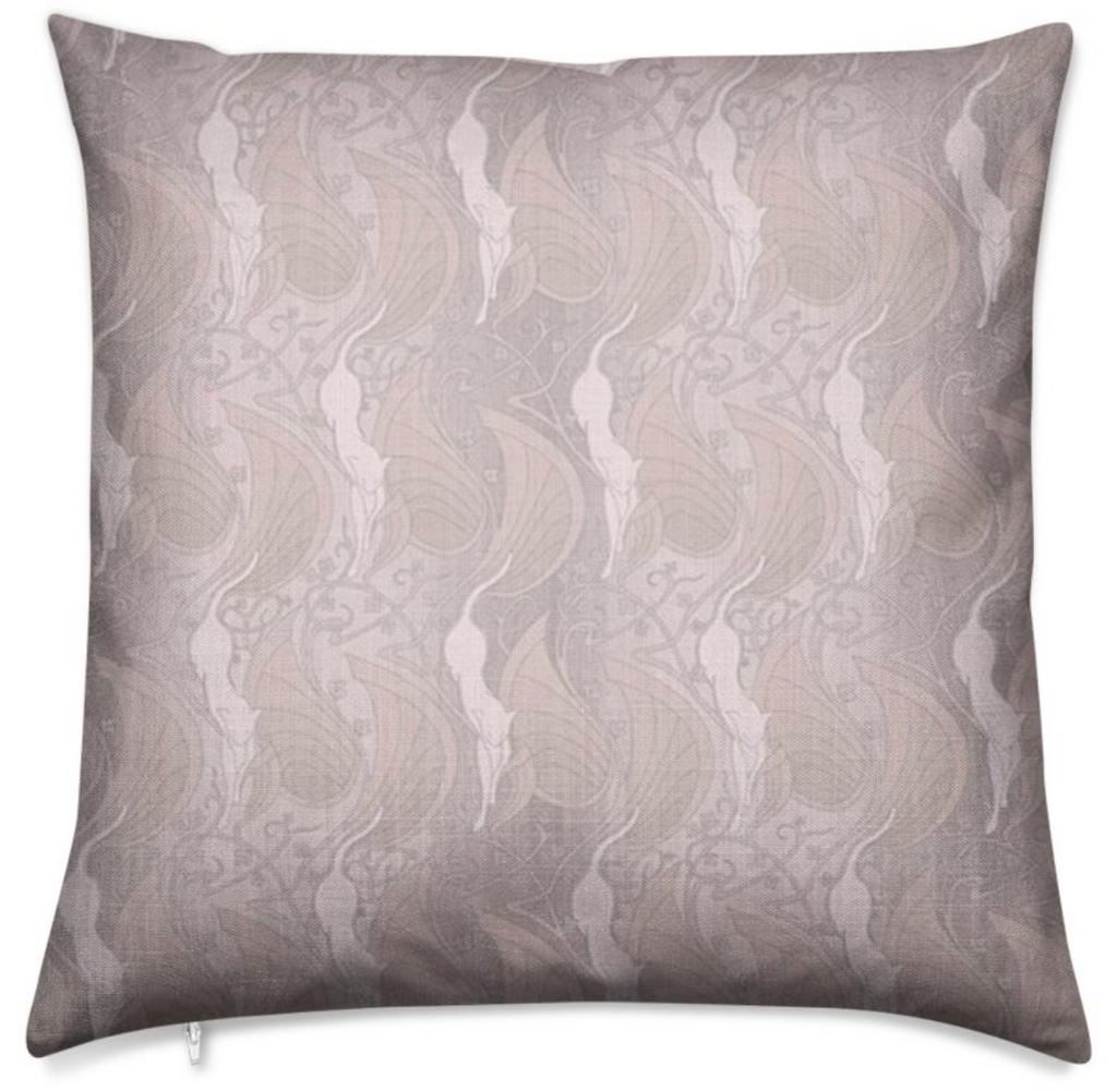 Haverstock Linen Look Flamingo Pink Throw Pillow